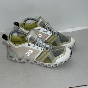 On Cloud X Shift Women's White Matcha Mesh Low Top Running Athletic Shoes Size 9